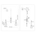 Потолочный светильник с керамикой E14*7 D750*360 LH53184 AMBRELLA LIGHT AMBRELLA LIGHT