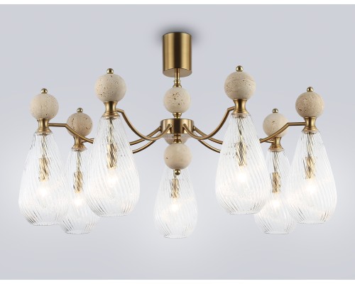Потолочный светильник с травертином E14*7 D815*345 LH53287 AMBRELLA LIGHT AMBRELLA LIGHT