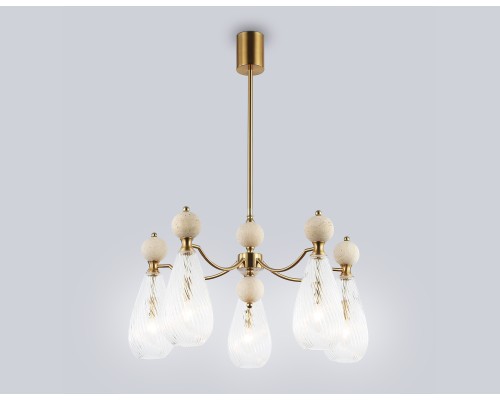 Потолочный светильник с травертином E14*5 D675*345 LH53286 AMBRELLA LIGHT AMBRELLA LIGHT