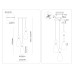 Подвесной светильник с травертином E14*3 D335*790 LH53284 AMBRELLA LIGHT AMBRELLA LIGHT