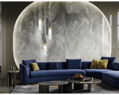 Подвесной светильник с мрамором G9*3 D200*550 LH53351 AMBRELLA LIGHT AMBRELLA LIGHT