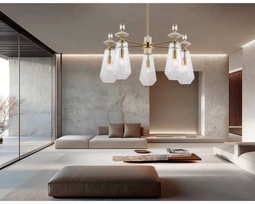 Потолочный светильник с травертином E14*5 D690*350 LH53305 AMBRELLA LIGHT AMBRELLA LIGHT
