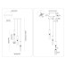 Подвесной светильник с мрамором G9*3 D200*550 LH53351 AMBRELLA LIGHT AMBRELLA LIGHT