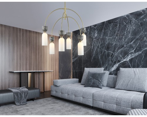 Потолочный светильник с мрамором G9*6 D680*710 LH53333 AMBRELLA LIGHT AMBRELLA LIGHT