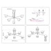 Потолочный светильник GX53*6 785*767*260 FL71530 AMBRELLA LIGHT AMBRELLA LIGHT