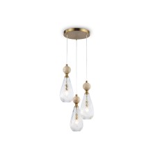 Подвесной светильник с травертином E14*3 D335*790 LH53284 AMBRELLA LIGHT