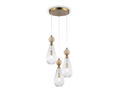 Подвесной светильник с травертином E14*3 D335*790 LH53284 AMBRELLA LIGHT AMBRELLA LIGHT