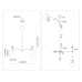 Потолочный светильник с травертином E14*5 D690*350 LH53305 AMBRELLA LIGHT AMBRELLA LIGHT