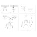 Подвесной светильник E14*3 D550*470 TR4915 AMBRELLA LIGHT AMBRELLA LIGHT