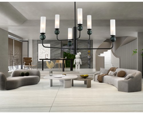 Потолочный светильник с мрамором E14*6 D1050*550 LH53274 AMBRELLA LIGHT AMBRELLA LIGHT