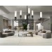 Потолочный светильник с мрамором E14*6 D1050*550 LH53274 AMBRELLA LIGHT AMBRELLA LIGHT