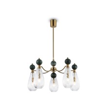 Потолочный светильник с мрамором E14*5 D675*345 LH53292 AMBRELLA LIGHT