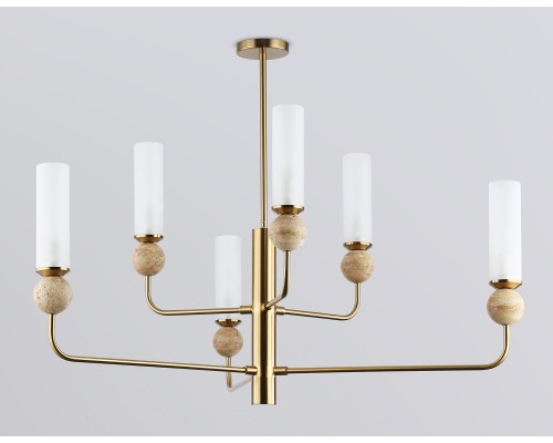 Потолочный светильник с мрамором E14*6 D1050*550 LH53251 AMBRELLA LIGHT AMBRELLA LIGHT
