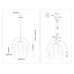 Потолочный светильник с мрамором G9*6 D680*710 LH53333 AMBRELLA LIGHT AMBRELLA LIGHT