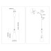 Подвесной светильник с травертином E14*1 D130*350 LH53301 AMBRELLA LIGHT AMBRELLA LIGHT