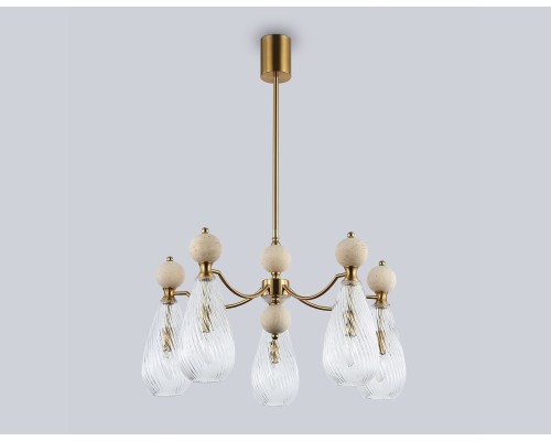 Потолочный светильник с травертином E14*5 D675*345 LH53286 AMBRELLA LIGHT AMBRELLA LIGHT