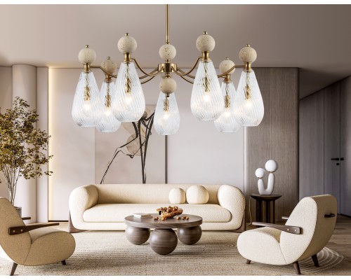 Потолочный светильник с травертином E14*7 D815*345 LH53287 AMBRELLA LIGHT AMBRELLA LIGHT