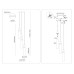Подвесной светильник с мрамором E14*3 D230*1000 LH53271 AMBRELLA LIGHT AMBRELLA LIGHT