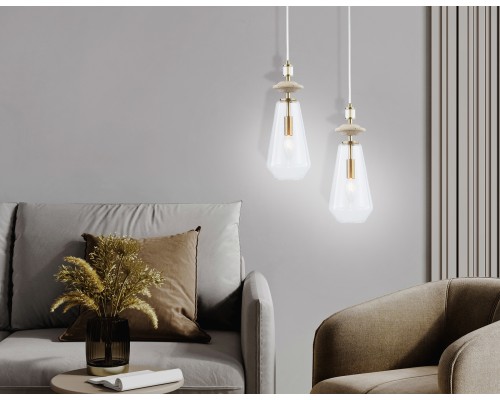 Подвесной светильник с травертином E14*1 D130*350 LH53301 AMBRELLA LIGHT AMBRELLA LIGHT