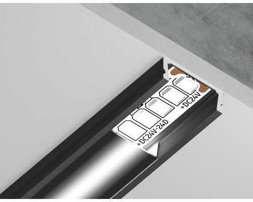 Алюминиевый профиль накладной 15.5*6 Черный, 2 м GP1700BK AMBRELLA LIGHT AMBRELLA LIGHT