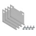 Заглушка для накладного алюминиевого профиля GP2500 4 шт 25*25 GP8470 AMBRELLA LIGHT AMBRELLA LIGHT