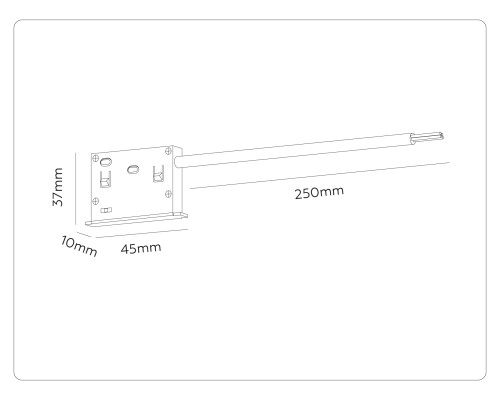 Ввод питания Magnetic 10 48В белый 50*10*37 GL2024 AMBRELLA LIGHT AMBRELLA LIGHT