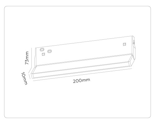 Трековый линейный светильник DIP-3CCT 3000-6000K 10Вт 120° 200*10*73 GL2349 AMBRELLA LIGHT AMBRELLA LIGHT