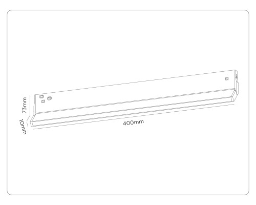 Трековый линейный светильник DIP-3CCT 3000-6000K 20Вт 120° 400*10*73 GL2354 AMBRELLA LIGHT AMBRELLA LIGHT