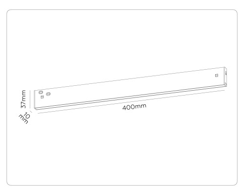 Трековый линейный светильник DIP-3CCT 3000-6000K 20Вт 120° 400*10*37 GL2324 AMBRELLA LIGHT AMBRELLA LIGHT