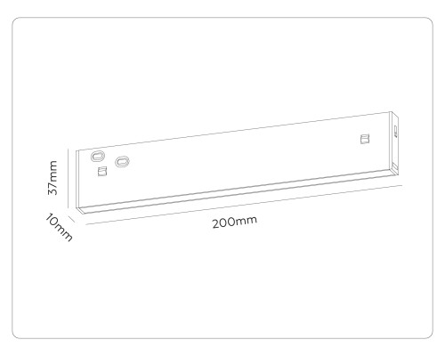 Трековый линейный светильник DIP-3CCT 3000-6000K 10Вт 120° 200*10*37 GL2319 AMBRELLA LIGHT AMBRELLA LIGHT
