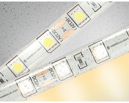 Светодиодная лента 12В 5050 60Led 14.4Вт/м 3000K IP65 5000*10*2.87 GS2101 AMBRELLA LIGHT AMBRELLA LIGHT