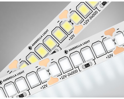 Светодиодная лента 12В 2835 240Led 19.2Вт/м 4500K IP20 5000*10*1.2 GS1502 AMBRELLA LIGHT AMBRELLA LIGHT