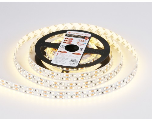 Светодиодная лента двухрядная 12В 2835 240Led 19.2Вт/м 3000K IP20 5000*14*1.2 GS1601 AMBRELLA LIGHT AMBRELLA LIGHT