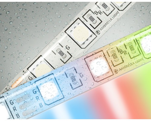 Светодиодная лента 12В 5050 60Led 14.4Вт/м Цветная RGB IP65 5000*10*2.87 GS2302 AMBRELLA LIGHT AMBRELLA LIGHT