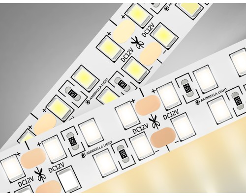 Светодиодная лента двухрядная 12В 2835 240Led 19.2Вт/м 3000K IP20 5000*14*1.2 GS1601 AMBRELLA LIGHT AMBRELLA LIGHT