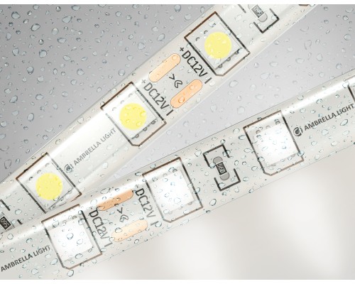 Светодиодная лента 12В 5050 60Led 14.4Вт/м 4500K IP65 5000*10*2.87 GS2102 AMBRELLA LIGHT AMBRELLA LIGHT