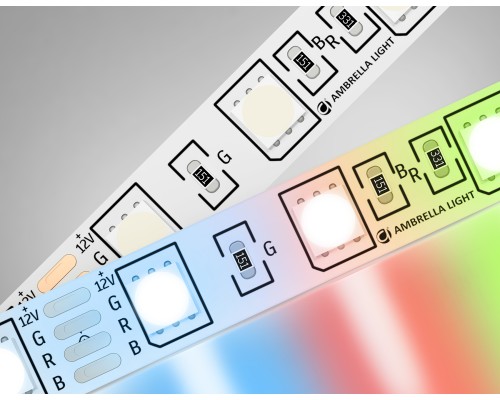 Светодиодная лента 12В 5050 60Led 14.4Вт/м Цветная RGB IP20 5000*10*1.87 GS2202 AMBRELLA LIGHT AMBRELLA LIGHT