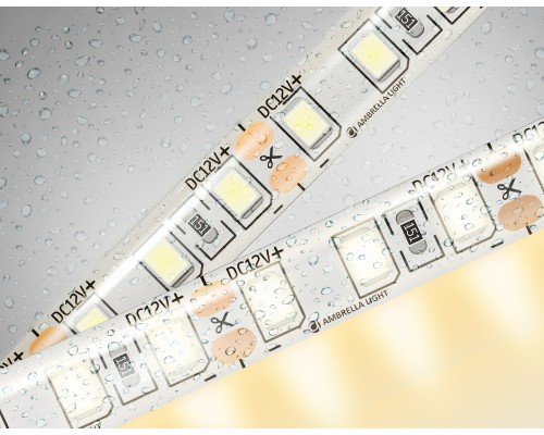 Светодиодная лента 12В 2835 120Led 9.6Вт/м 3000K IP65 5000*8*2.27 GS1201 AMBRELLA LIGHT AMBRELLA LIGHT