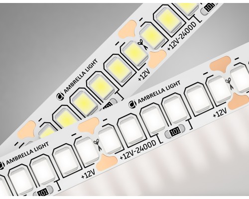Светодиодная лента 12В 2835 240Led 17Вт/м 4500K IP20 5000*10*1.2 GS1402 AMBRELLA LIGHT AMBRELLA LIGHT