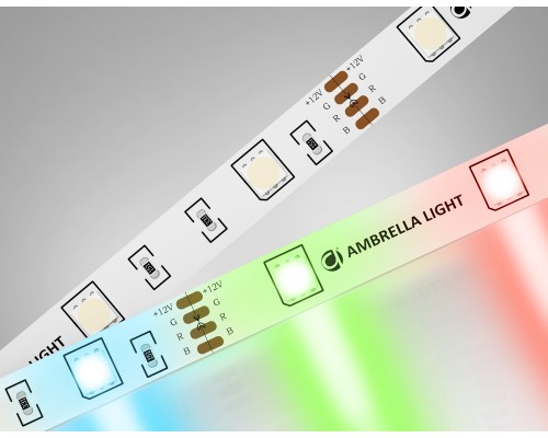 Светодиодная лента 12В 5050 30Led 7.2Вт/м Цветная RGB IP20 5000*10*1.87 GS2201 AMBRELLA LIGHT AMBRELLA LIGHT
