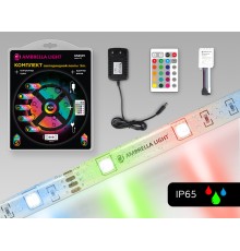 Комплект светодиодной ленты 12В 5050 30Led 7.2Вт/м Цветная RGB IP65 5000*10*2.87 GS2501 AMBRELLA LIGHT