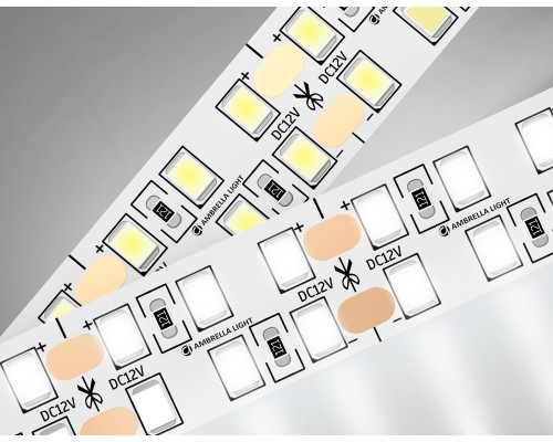 Светодиодная лента двухрядная 12В 2835 240Led 24Вт/м 4500K IP20 5000*14*1.2 GS1702 AMBRELLA LIGHT AMBRELLA LIGHT