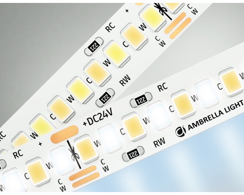 Светодиодная лента 24В 2835 240Led 18Вт/м CCT 3000K-6500K IP20 5000*10*1.2 GS4151 AMBRELLA LIGHT AMBRELLA LIGHT