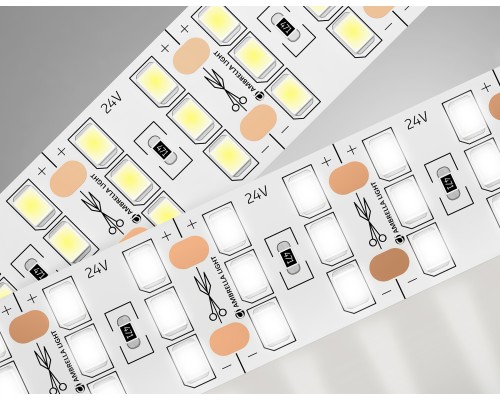 Светодиодная лента трехрядная 24В 2835 324Led 26Вт/м 4500K IP20 5000*18*1.2 GS3902 AMBRELLA LIGHT AMBRELLA LIGHT
