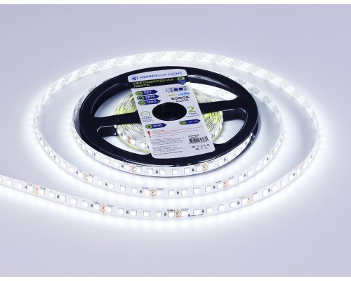 Светодиодная лента 24В 2835 120Led 10Вт/м 6500K IP20 5000*8*1.2 GS3103 AMBRELLA LIGHT AMBRELLA LIGHT