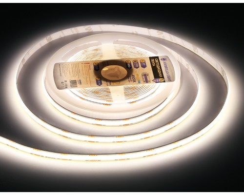Светодиодная лента 24В COB 320Led 10Вт/м 4500K IP20 5000*8*1.54 GS4652 AMBRELLA LIGHT AMBRELLA LIGHT