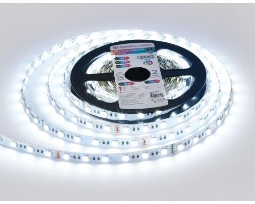 Светодиодная лента 24В 5050 60Led 10Вт/м Цветная RGB+W 6500K IP20 5000*10*1.87 GS4403 AMBRELLA LIGHT AMBRELLA LIGHT
