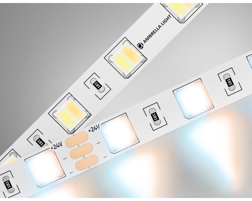 Светодиодная лента 24В 5050 60Led 14Вт/м CCT 3000K-6500K IP20 5000*10*1.87 GS4101 AMBRELLA LIGHT AMBRELLA LIGHT