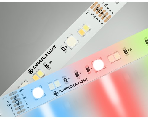 Светодиодная лента 24В 5050+2535 90Led 13Вт/м Цветная RGB+CCT 3000K-6500K IP20 5000*12*1.87 GS4501 AMBRELLA LIGHT AMBRELLA LIGHT
