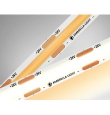 Светодиодная лента 24В COB 320Led 10Вт/м 3000K IP20 5000*8*1.54 GS4651 AMBRELLA LIGHT